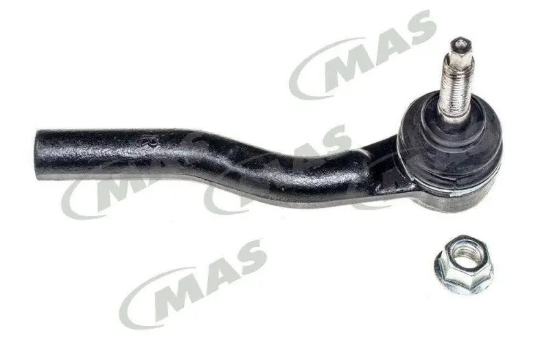 Black metal tie rod end with nut for TO90392 Dorman Outer Tie Rod End replacement