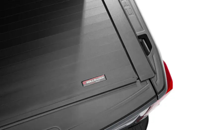 Black truck bed cover Tonneau Cover Power Retractable Lockable Aluminum Matte Black