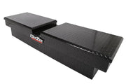 Tool Box Crossover; Gull Wing; Diamond Tread; Black Gloss Powder Coated Aluminum; 69-3/4 Inch Length x 20 Width 12.2