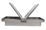 Tool Box Crossover; Gull Wing; Diamond Tread; Silver; Aluminum; 69-3/4 Inch Length x 20 Width 12.2 Height; 8.4 Cubic