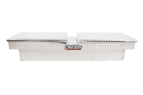 Tool Box Crossover; Gull Wing; Diamond Tread; Silver; Aluminum; 69-3/4 Inch Length x 20 Width 12.2 Height; 8.4 Cubic