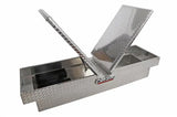 Tool Box Crossover; Gull Wing; Diamond Tread; Silver; Aluminum; 69-3/4 Inch Length x 20 Width 12.2 Height; 8.4 Cubic
