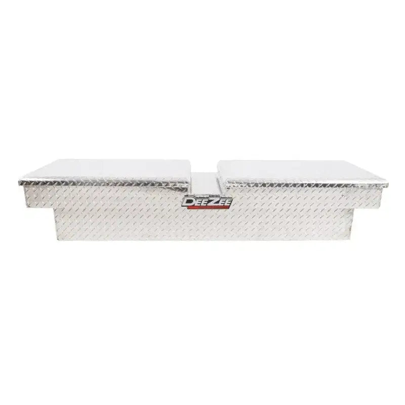 Tool Box Crossover; Gull Wing; Diamond Tread; Silver; Aluminum; 69-3/4 Inch Length x 20 Width 12.2 Height; 8.4 Cubic