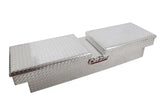 Tool Box Crossover; Gull Wing; Diamond Tread; Silver; Aluminum; 69-3/4 Inch Length x 20 Width 12.2 Height; 8.4 Cubic