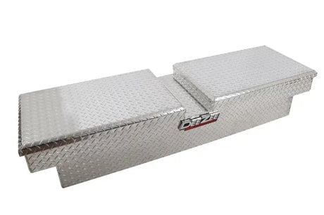 Tool Box Crossover; Gull Wing; Diamond Tread; Silver; Aluminum; 69-3/4 Inch Length x 20 Width 12.2 Height; 8.4 Cubic