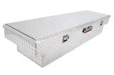 Tool Box Crossover; Single Lid; Diamond Tread; Silver; Aluminum; 69-3/4 Inch Length x 20 Width 12.2 Height; 8.4 Cubic