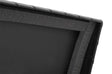 Tool Box Crossover Standard; Gull Wing; Diamond Tread; Black Textured Powder Coated Aluminum; 69-3/4 Inch Length x 20