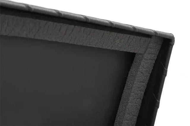 Tool Box Crossover Standard; Gull Wing; Diamond Tread; Black Textured Powder Coated Aluminum; 69-3/4 Inch Length x 20