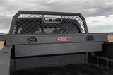Tool Box Crossover Standard; Single Lid; Diamond Tread; Black Textured Powder Coated Aluminum; 69-3/4 Inch Length x 20