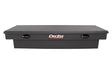 Tool Box Crossover Standard; Single Lid; Diamond Tread; Black Textured Powder Coated Aluminum; 69-3/4 Inch Length x 20