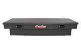 Tool Box Crossover Standard; Single Lid; Diamond Tread; Black Textured Powder Coated Aluminum; 69-3/4 Inch Length x 20