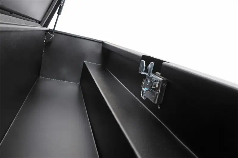 Tool Box Side Mount; Single Lid; Black Textured Powder Coated Steel; 48 Inch Length x 12.75 Width 10 Height; 3 Cubic