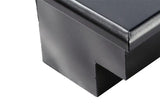 Tool Box Side Mount; Single Lid; Black Textured Powder Coated Steel; 48 Inch Length x 12.75 Width 10 Height; 3 Cubic
