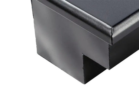 Tool Box Side Mount; Single Lid; Black Textured Powder Coated Steel; 48 Inch Length x 12.75 Width 10 Height; 3 Cubic