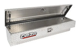 Tool Box Side Mount; Single Lid; Diamond Tread; Silver; Aluminum; 48 Inch Length x 12.75 Width 10 Height; 3 Cubic Foot