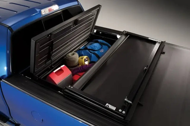 Tool Box Single Lid; Black; Plastic; 22 Inch Width x 55 Length 15 Height; Requires Additional Clamp/Hardware Kit