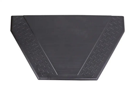 Tool Box Triangle Trailer; Single Lid; Diamond Tread; Black; Plastic; 36 Inch (Back)/18.25 (Front) Width x 18.75 Length