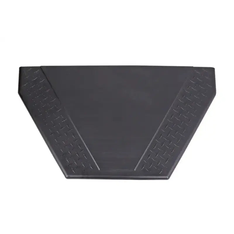 Tool Box Triangle Trailer; Single Lid; Diamond Tread; Black; Plastic; 36 Inch (Back)/18.25 (Front) Width x 18.75 Length