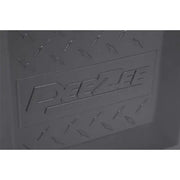 Tool Box Triangle Trailer; Single Lid; Diamond Tread; Black; Plastic; 36 Inch (Back)/18.25 (Front) Width x 18.75 Length