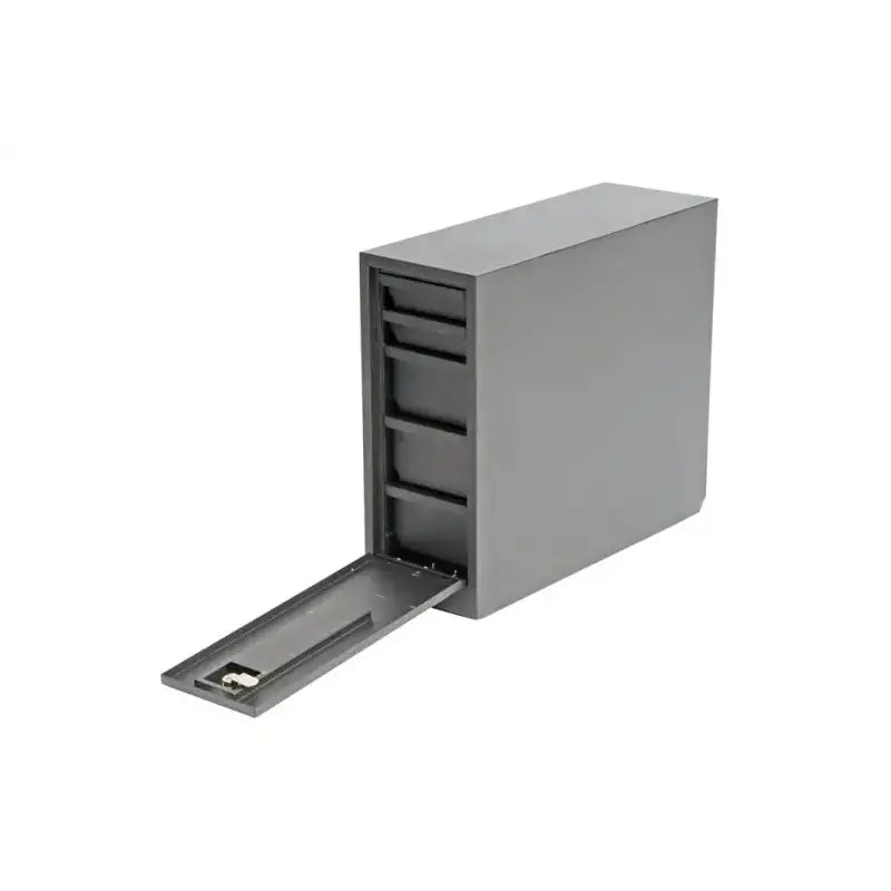 Tool Box Wheel Well With 5 Drawers; Smooth; Black Powder Coated Steel; 20.5 Inch Length x 8.5 Width 18.88 Height; 1.9
