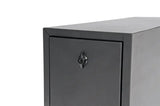 Tool Box Wheel Well With 5 Drawers; Smooth; Black Powder Coated Steel; 20.5 Inch Length x 8.5 Width 18.88 Height; 1.9