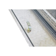 Tool Box Wheel Well; Single Lid; Diamond Tread; Silver; Aluminum; 37 Inch Top Length/ 14 Bottom Length x 7.75 Width
