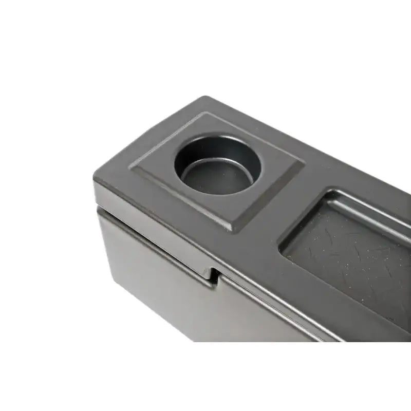 Tool Box Wheel Well; Single Reversible Lid; Black; Polyethylene; 37 Inch Top Length/ 14 Bottom Length x 7.75 Width 19.5