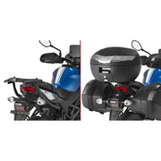 Motorcycle with matte black Top Case Hardware and without luggage cases for RV parts & accessories