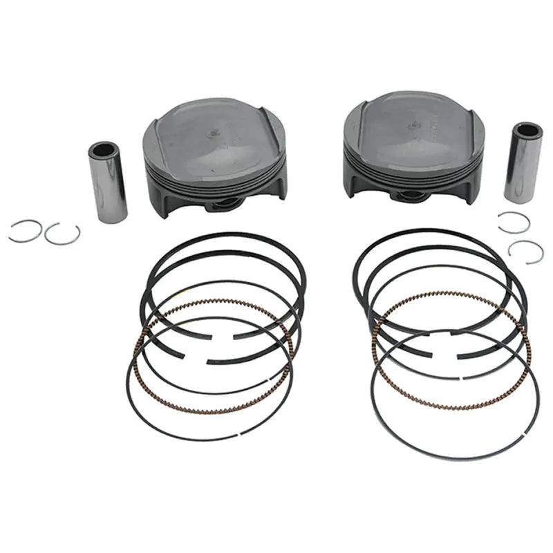 Two sets of pistons with rings, wrist pins, circlips for Top End Kit Cast Replica RV & truck parts