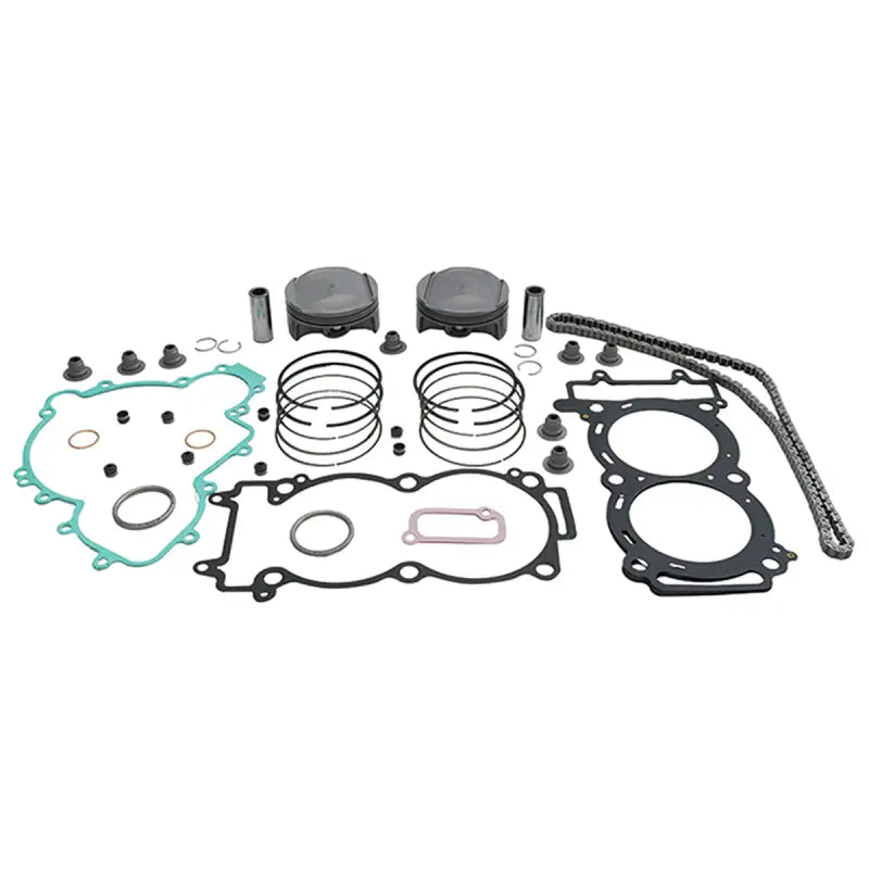 Motorcycle engine rebuild kit with pistons, gaskets, timing chain for rv parts & accessories
