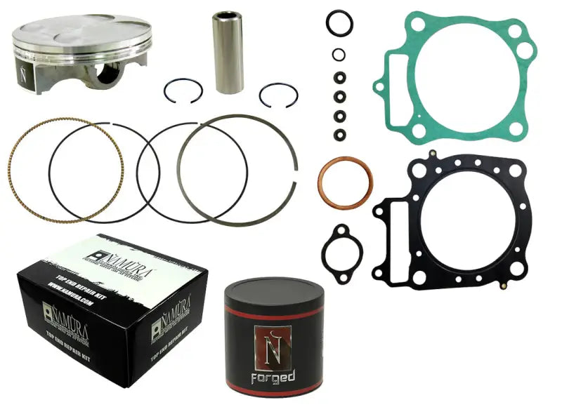 NAMURA Top End Kit Forged Nikasil Cyl 95.98/+0.01 11:1 Hon for Powersports