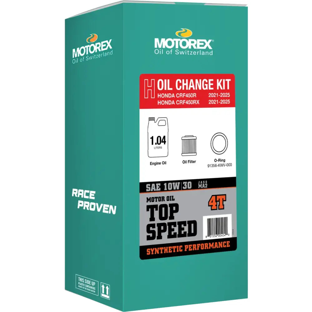 Top Speed Oil Change Kit 1.04l 10w/30 Hon - MOTOREX