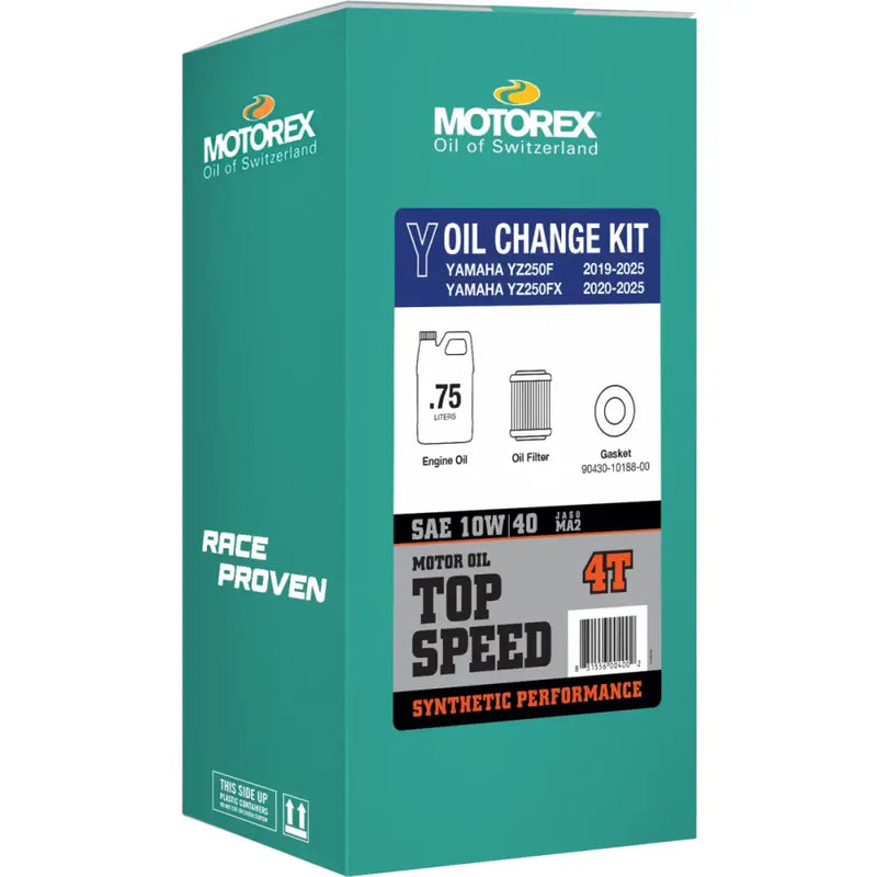 Top Speed Oil Change Kit 0.75l 10w/40 Yam - MOTOREX