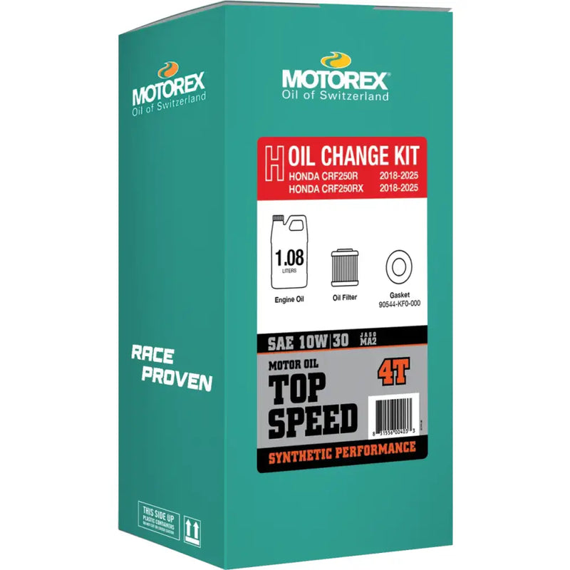 Top Speed Oil Change Kit 1.08l 10w/30 Hon - MOTOREX