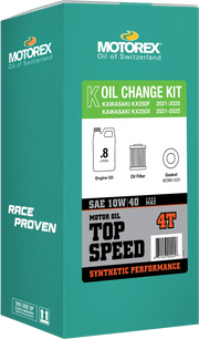 Top Speed Oil Change Kit 0.80l 10w/40 Kaw - MOTOREX