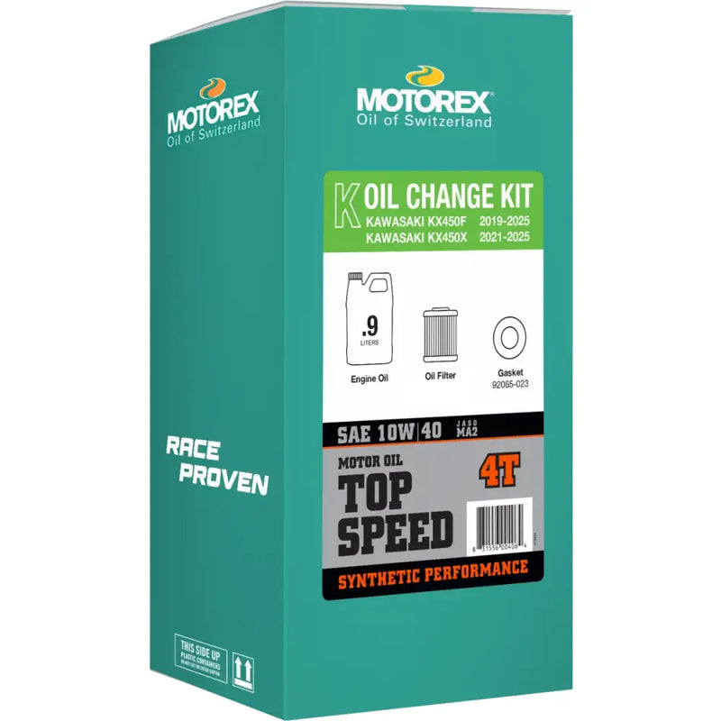 Top Speed Oil Change Kit 0.90l 10w/40 Kaw - MOTOREX