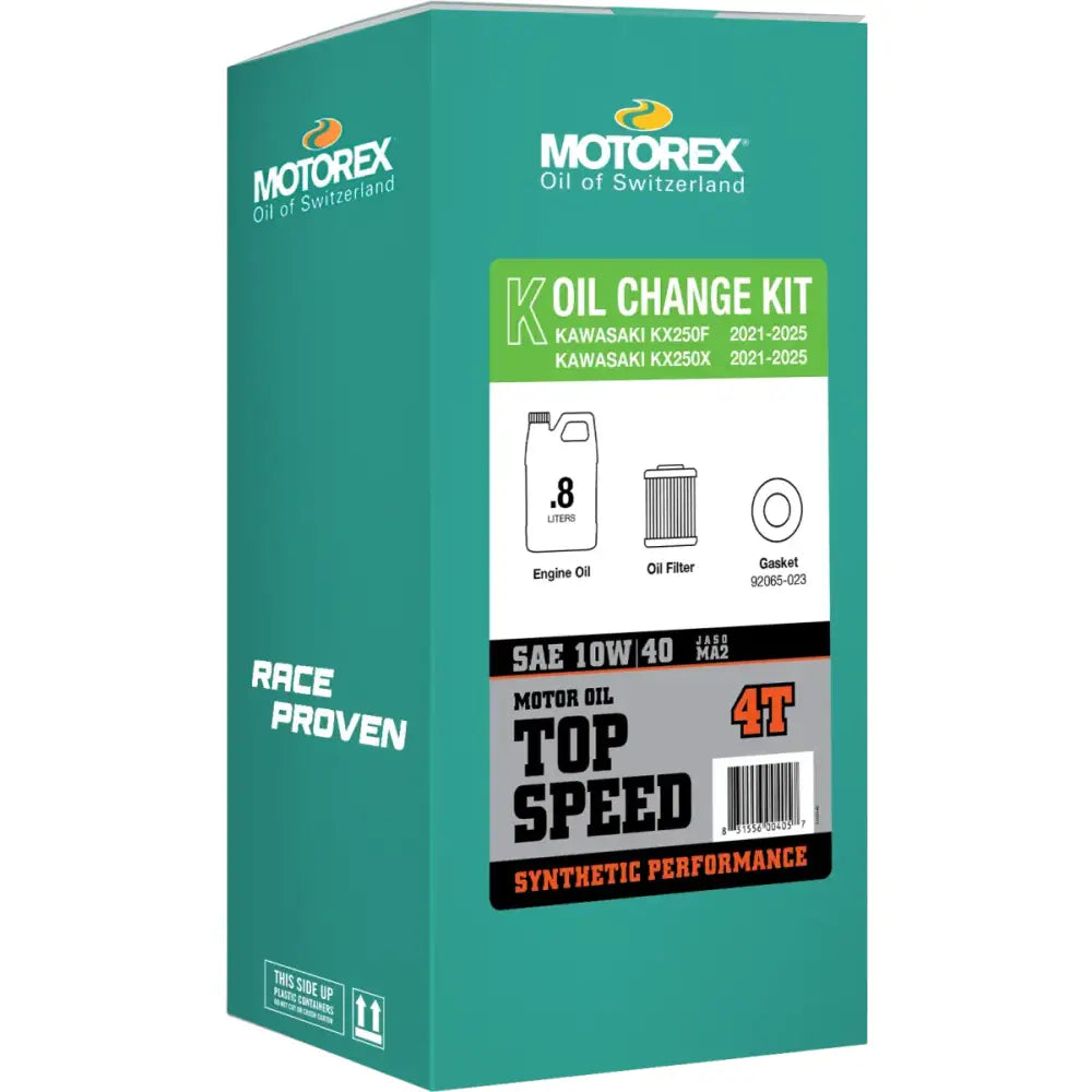 Top Speed Oil Change Kit 0.80l 10w/40 Kaw - MOTOREX