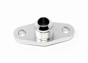 Torque Solution Torque Solution Billet Offset Oil Drain Flange w/ Integrated -10AN Flange: T3/T4 & PTE/Borg Turbo