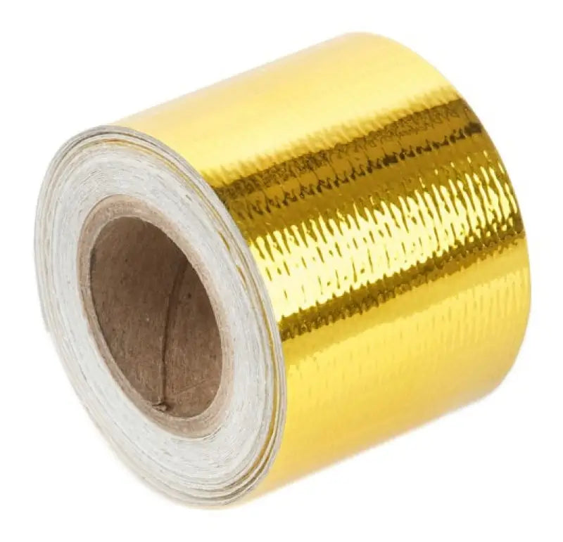 Torque Solution Gold Reflective Heat Tape 2in x 15ft - Truck & Automotive
