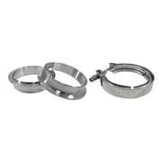 Torque Solution Torque Solution Stainless Steel V-Band Clamp & Flange Kit - 3in (76mm)