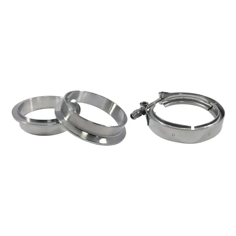 Torque Solution Torque Solution Stainless Steel V-Band Clamp & Flange Kit - 3in (76mm)