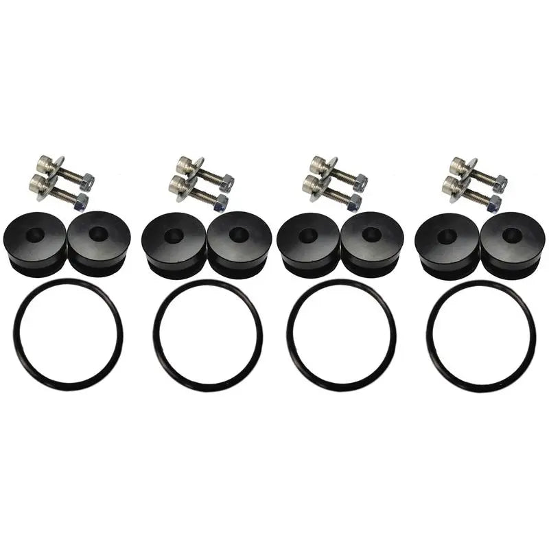 Torque Solution TS-UNI-026Bc Torque Solution Billet Bumper Quick Release Kit Combo (Black): Universal