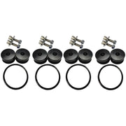 Torque Solution TS-UNI-026Bc Torque Solution Billet Bumper Quick Release Kit Combo (Black): Universal