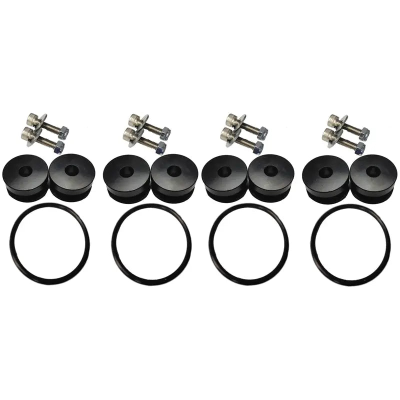 Torque Solution TS-UNI-026Bc Torque Solution Billet Bumper Quick Release Kit Combo (Black): Universal