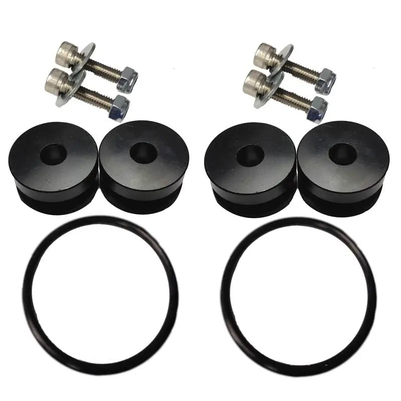 Torque Solution TS-UNI-026Bc Torque Solution Billet Bumper Quick Release Kit Combo (Black): Universal