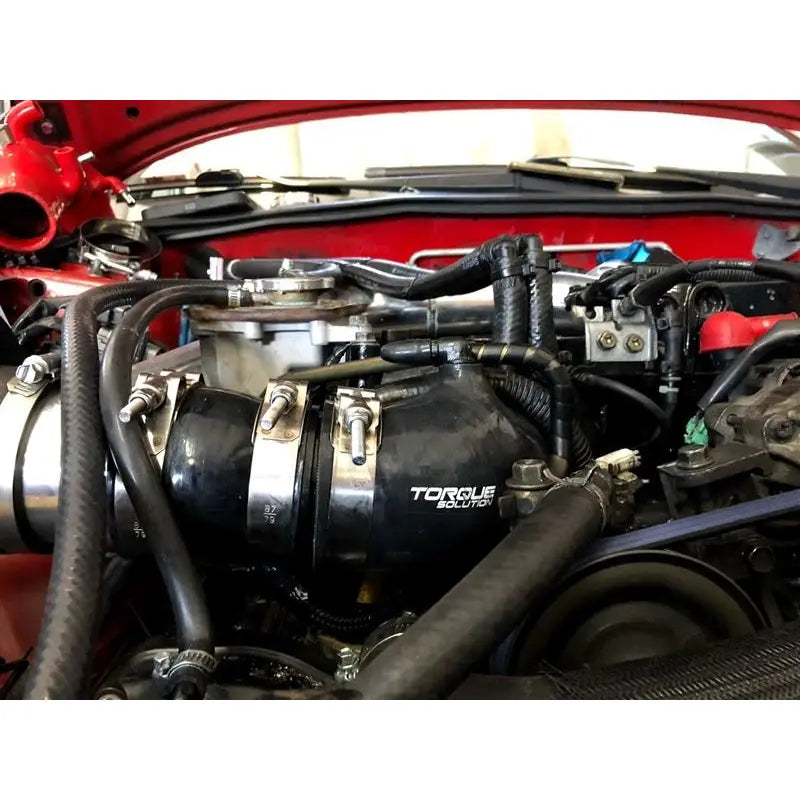 Torque Solution TS-SU-463BK Torque Solution Turbo Inlet Hose Black: 02-07 Subaru WRX / 04-18 STI / 05-09 Legacy GT / 04-13 FTX