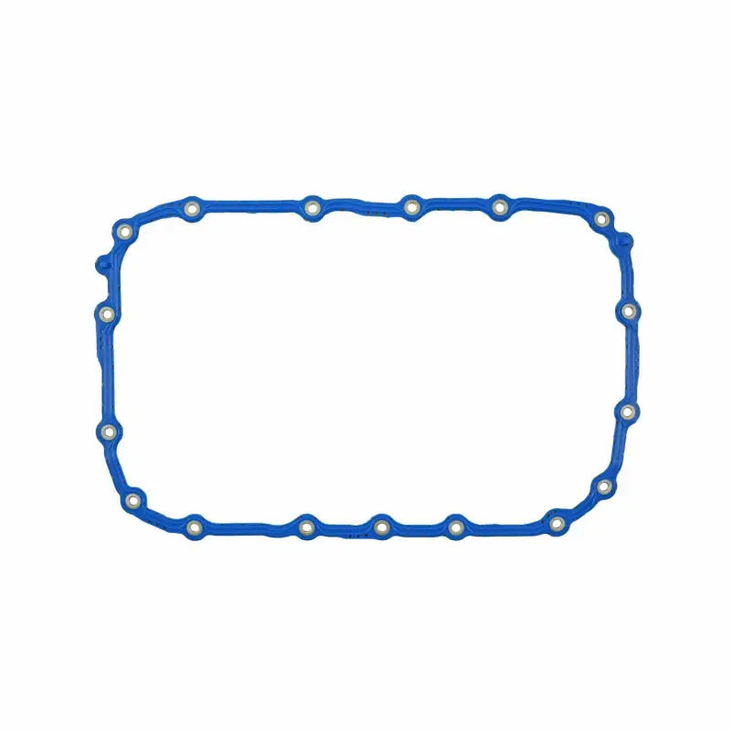 Blue rectangular automatic transmission gasket with bolt holes for TOS 18785 Felpro