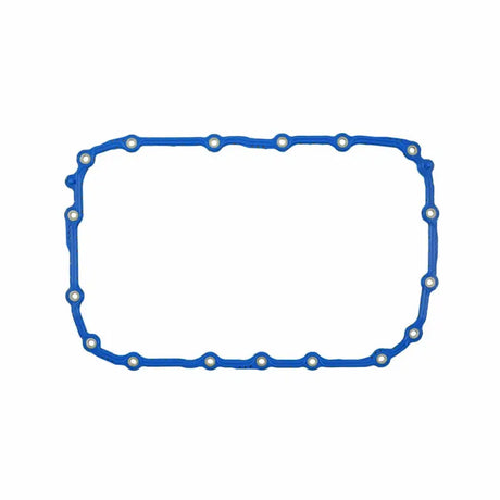 Blue rectangular automatic transmission gasket with bolt holes for TOS 18785 Felpro