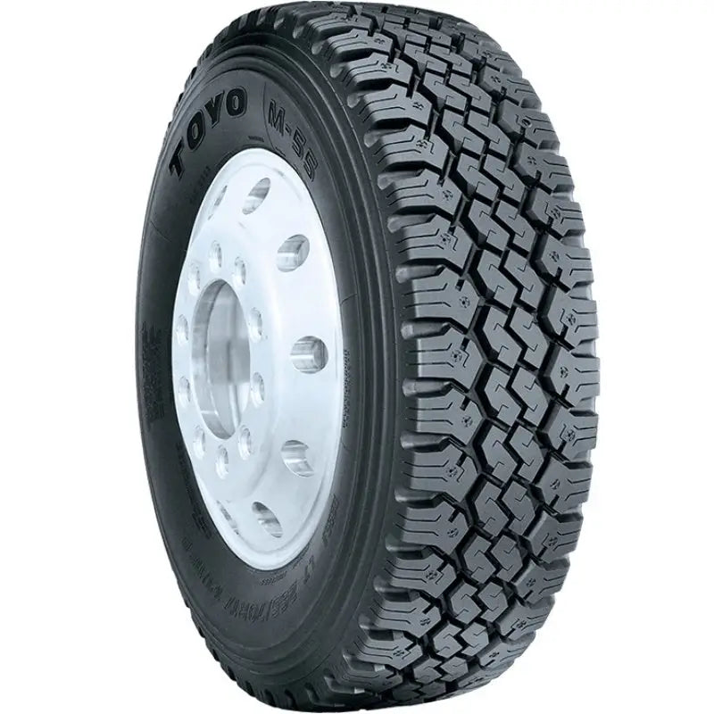 Toyo M55 tire with aggressive tread pattern for off-road truck driving