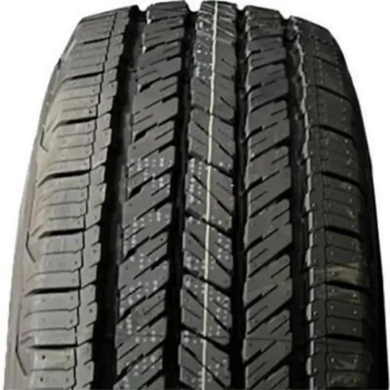 Black Maxxis Tire 265/70R16 with tread pattern for superior traction and durability